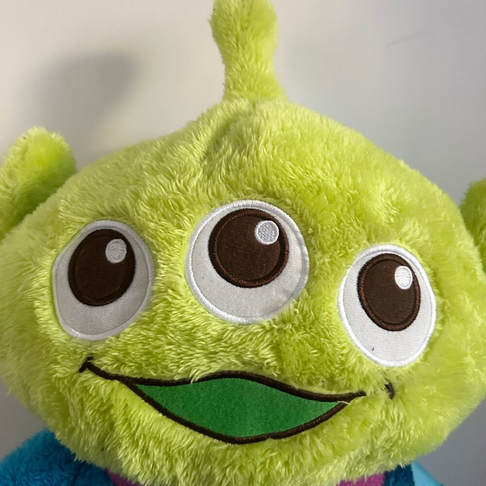 Disney PIXAR Toy Story Little Green Alien Plush Character Backpack HTF Rare - Picture 2 of 7